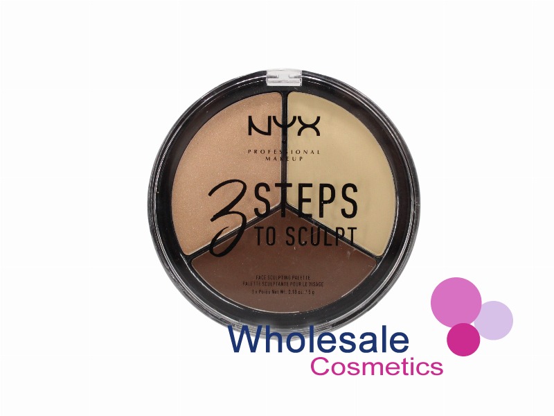 6 x NYX Professional Makeup 3 Steps to Sculpt Palette - 02 LIGHT